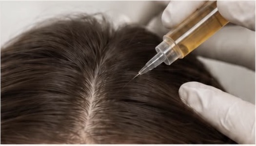 PRP hair restoration treatment image from the supplied mockup
